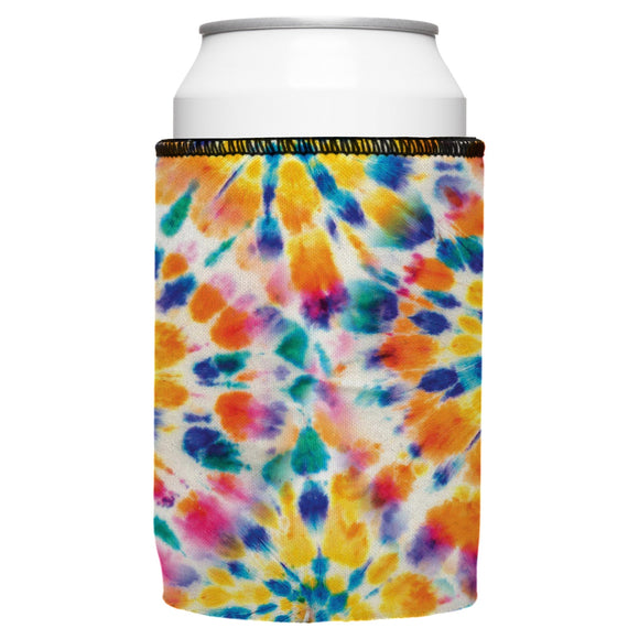 NNEDSZ Rainbow Spiral Tie-Dye Stubby Cooler - Standard