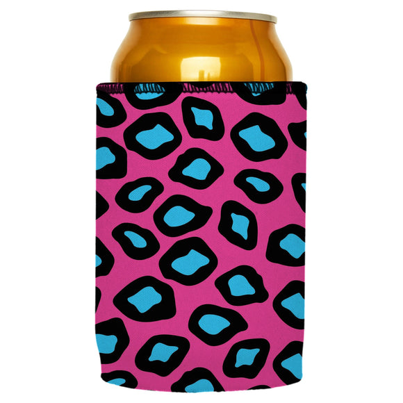 NNEDSZ Pink Leopard Print Stubby Cooler - Standard