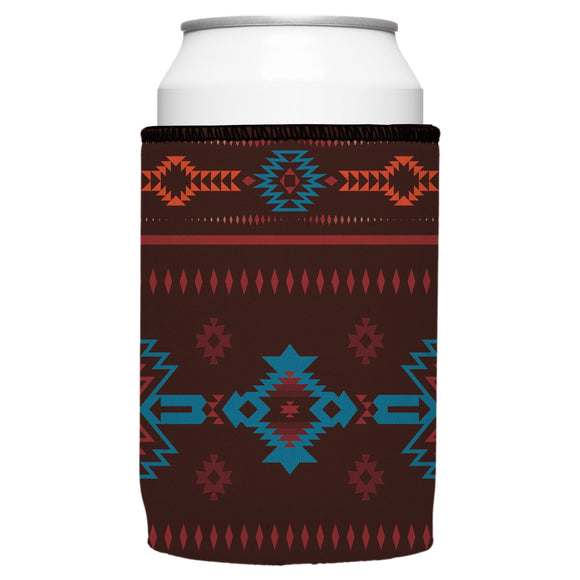 NNEDSZ Brown Navajo Rug Stubby Cooler - Standard