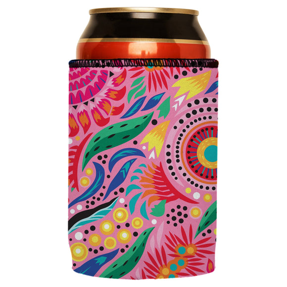 NNEDSZ Australian Flowers Stubby Cooler - Standard