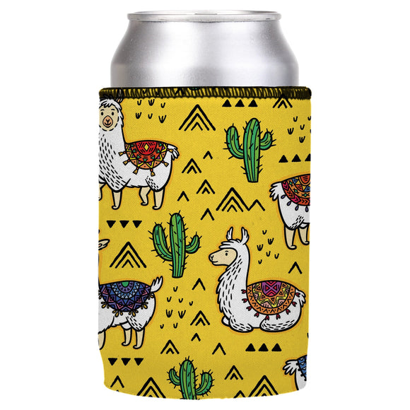 NNEDSZ Llamas & Cactus Stubby Cooler - Standard
