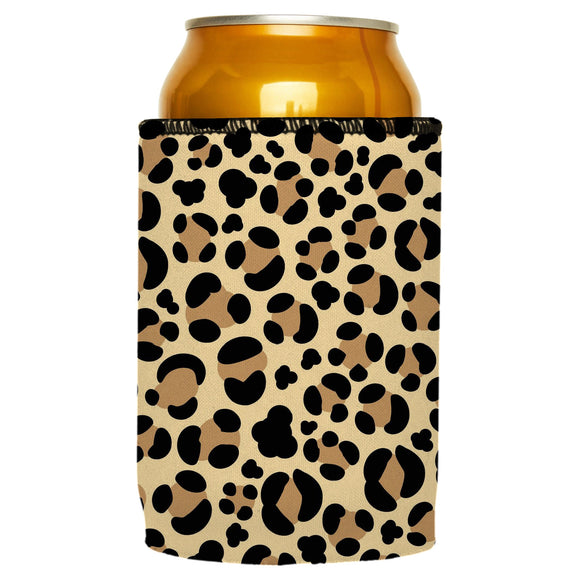NNEDSZ Leopard Print Stubby Cooler - Standard