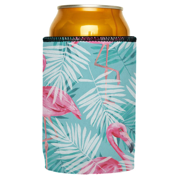NNEDSZ Pink Flamingos Stubby Cooler - Standard