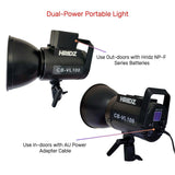 NNEDSZ HRIDZ CB-VL100 100W Battery-Operated Bi-Colour LED Video Light Professional Outd