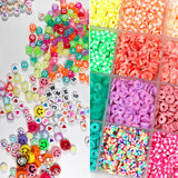 NNEDSZ 13200PCS 84 Colours Flat Round Polymer Clay Beads Kit Heishi Alphabet Letter Beads for Jewellery Bracelet Necklace Making