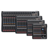 NNEDSZ Hridz 12 Channel Mixing Console Live Studio Audio DJ Mixer Sound Board USB Interface