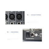 NNEDSZ Hridz 16 Channels Audio Sound Mixer Mixing DJ Console USB with 48V Phantom Power