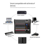 NNEDSZ Hridz CT-80S Professional Audio Mixer – 8 Channels Bluetooth USB Mixer with Effects, 48V Phantom Power, and Built-in Sound Card, 8 Channels Audio Sound Mixer Mixing DJ Console USB with 48V Phantom Power
