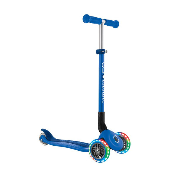 NNEDSZ Globber PRIMO Foldable Lights Scooter - Navy Blue/Dark Navy Blue