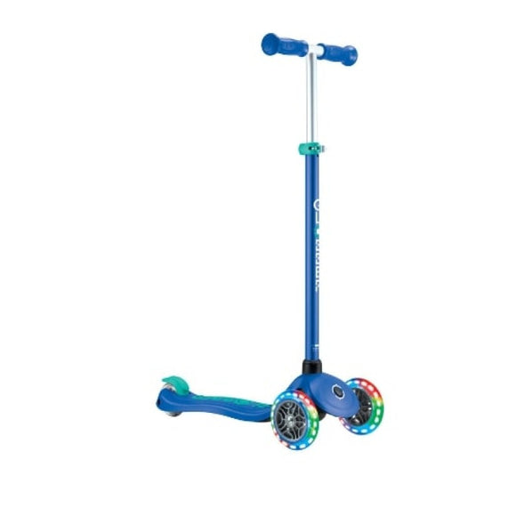 NNEDSZ Globber PRIMO PLUS with Lights - Navy Blue/ Emerald Green