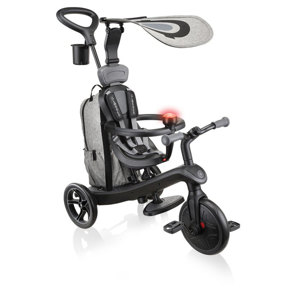 NNEDSZ Globber EXPLORER Trike 4in1 DELUXE PLAY -Black/Grey