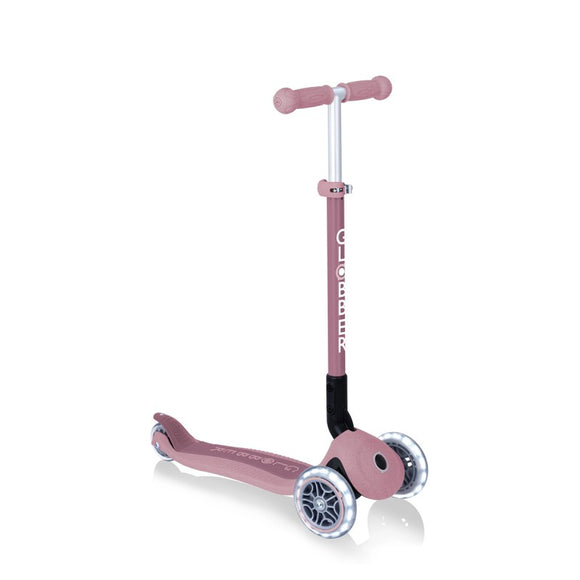 NNEDSZ Globber ECOLOGIC PRIMO Foldable Scooter with Lights - Berry