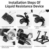 NNEDSZ Bicycle Indoor Fluid Trainer - Foldable