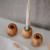 NNEDSZ Bamboo Toothbrush Stand
