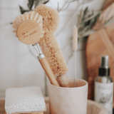 NNEDSZ Eco Cleaning - Bamboo Scrubbing Brushes set of 4