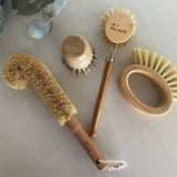 NNEDSZ Eco Cleaning - Bamboo Scrubbing Brushes set of 4