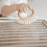 NNEDSZ Bamboo Veggie Scrubber Brush