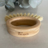 NNEDSZ Bamboo Veggie Scrubber Brush