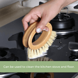 NNEDSZ Bamboo Veggie Scrubber Brush
