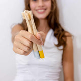 NNEDSZ Kids Bamboo Toothbrush - Set of 2
