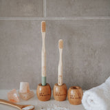 NNEDSZ Kids Bamboo Toothbrush - Set of 2