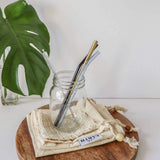 NNEDSZ Stainless Steel Drinking Straw Set