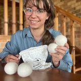 NNEDSZ Organic Wool Dryer Balls