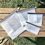 NNEDSZ Silicone Zip Lock Food Pouch Bundle - 4 Sizes
