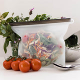 NNEDSZ 1500mL - Reusable Food Grade Silicone Zip Lock Food Pouch