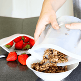 NNEDSZ 1500mL - Reusable Food Grade Silicone Zip Lock Food Pouch