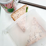 NNEDSZ 1000mL - Reusable Food Grade Silicone Zip Lock Food Pouch