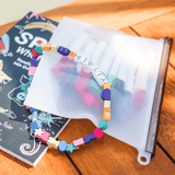 NNEDSZ 1000mL - Reusable Food Grade Silicone Zip Lock Food Pouch