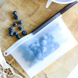 NNEDSZ 500mL - Reusable Food Grade Silicone Zip Lock Food Pouch