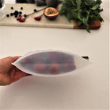 NNEDSZ 500mL - Reusable Food Grade Silicone Zip Lock Food Pouch