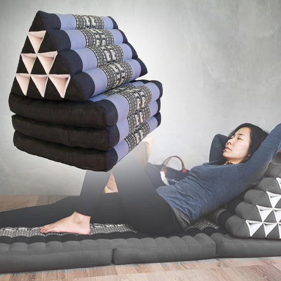NNEDSZ Large Thai Triangle Pillow THREE FOLDS Blue Ele