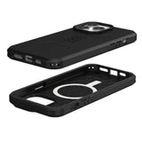 NNEDSZ UAG Civilian Magsafe Back Case for iPhone 15 Pro - Black