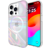 NNEDSZ Case-Mate Soap Bubble Magsafe Case for Apple iPhone 15 Pro - Iridescent