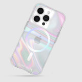 NNEDSZ Case-Mate Soap Bubble Magsafe Case for Apple iPhone 15 Pro - Iridescent