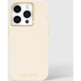 NNEDSZ Case-Mate Silicone MagSafe Case For iPhone 15 Pro - Beige