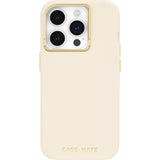 NNEDSZ Case-Mate Silicone MagSafe Case For iPhone 15 Pro - Beige