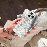 NNEDSZ Case-Mate Floral Gems MagSafe Case For iPhone 15 Pro Max - Gold