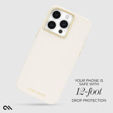 NNEDSZ Case-Mate Silicone MagSafe Case For iPhone 15 Pro Max - Beige