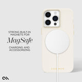 NNEDSZ Case-Mate Silicone MagSafe Case For iPhone 15 Pro Max - Beige