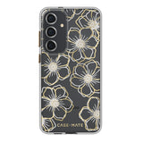 NNEDSZ Case-Mate Floral Gems Case For Samsung Galaxy S24+ Gold