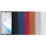 NNEDSZ Samsung Galaxy Note 10 Leather Cover Case - Black