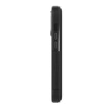 NNEDSZ EFM Monaco Case Armour with ELeather and D3O 5G Signal Plus Technology For iPhone 13 (6.1")/iPhone 14 (6.1") - Black / Space Grey