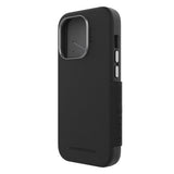 NNEDSZ EFM Monaco Case Armour with ELeather and D3O 5G Signal Plus Technology For iPhone 13 (6.1")/iPhone 14 (6.1") - Black / Space Grey