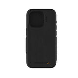 NNEDSZ EFM Monaco E-leather Wallet Case Armour With D3O Plus Suits Iphone 15 Pro Max - 6.7" Pro - Black/Spa