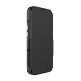 NNEDSZ EFM Monaco E-leather Wallet Case Armour With D3O Plus Suits Iphone 15 Pro Max - 6.7" Pro - Black/Spa