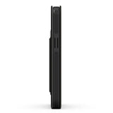 NNEDSZ EFM Miami Leather Wallet Case Armour with D3O For iPhone 13 Pro Max (6.7") - Smoke Black